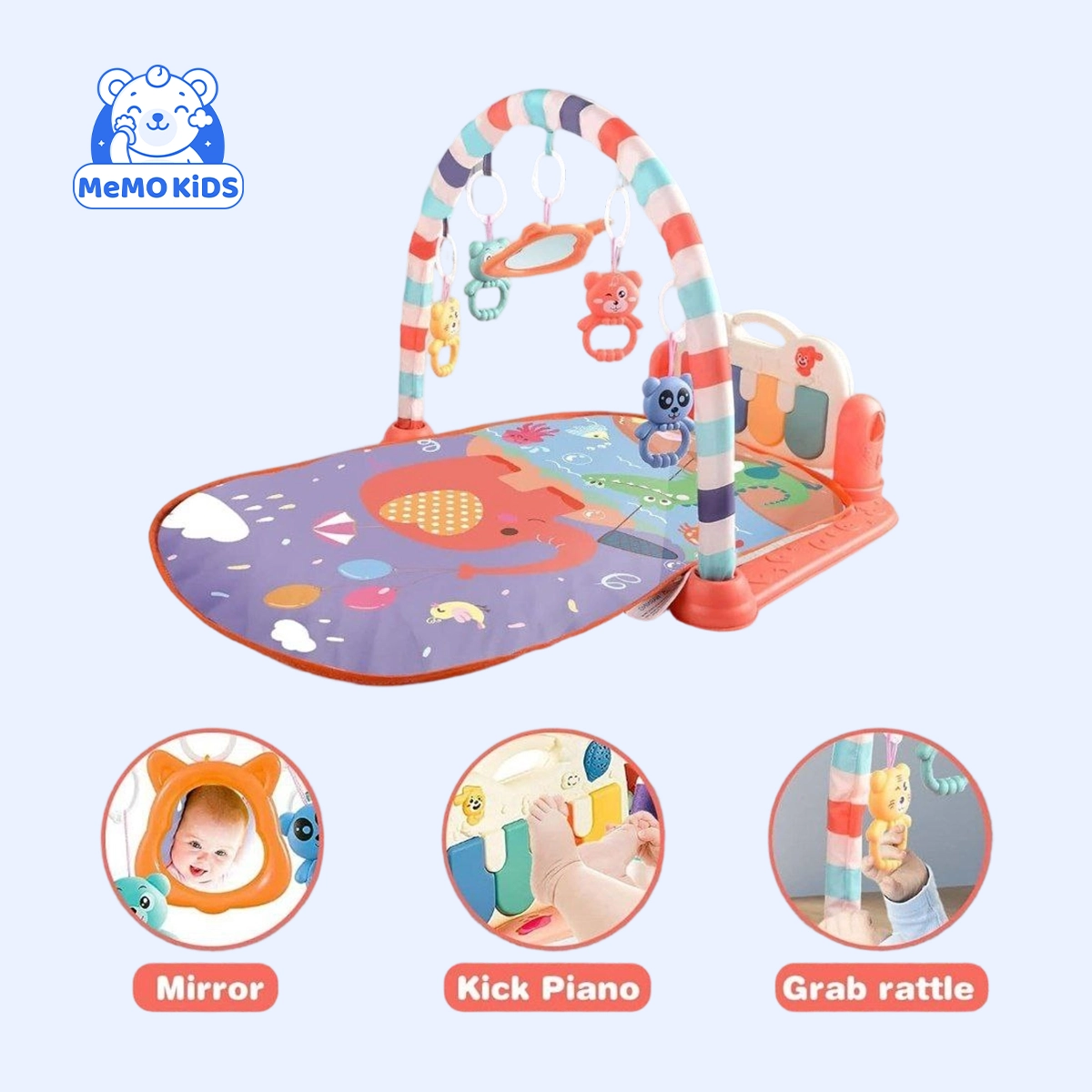 سجادة بيانو للبيبي – بساط موسيقي تعليمي لتنمية الحواس والحركة - الصورة 2