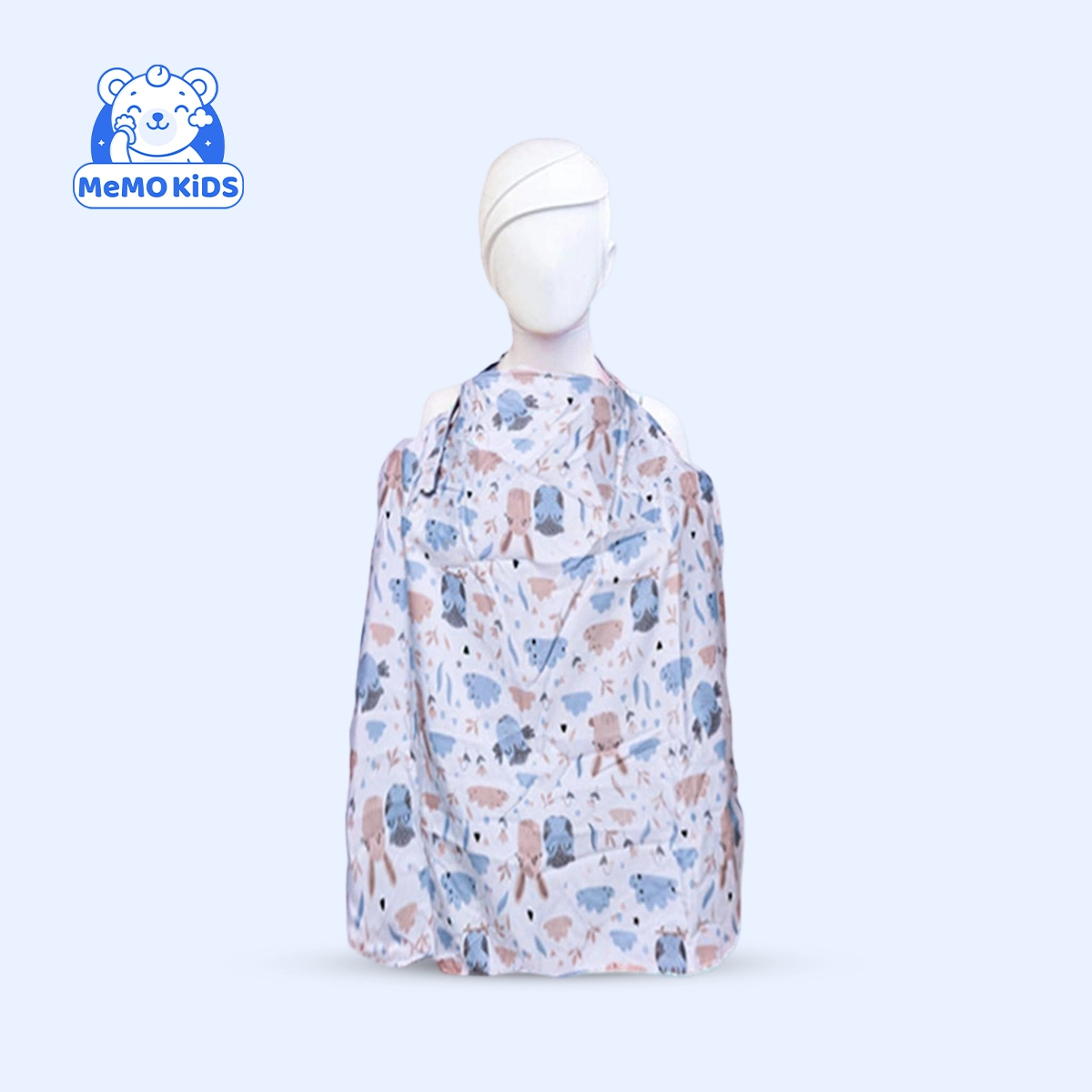 ساتر رضاعة بتصميم أرنوب باللون الرمادي – حماية ودعم أثناء الرضاعة