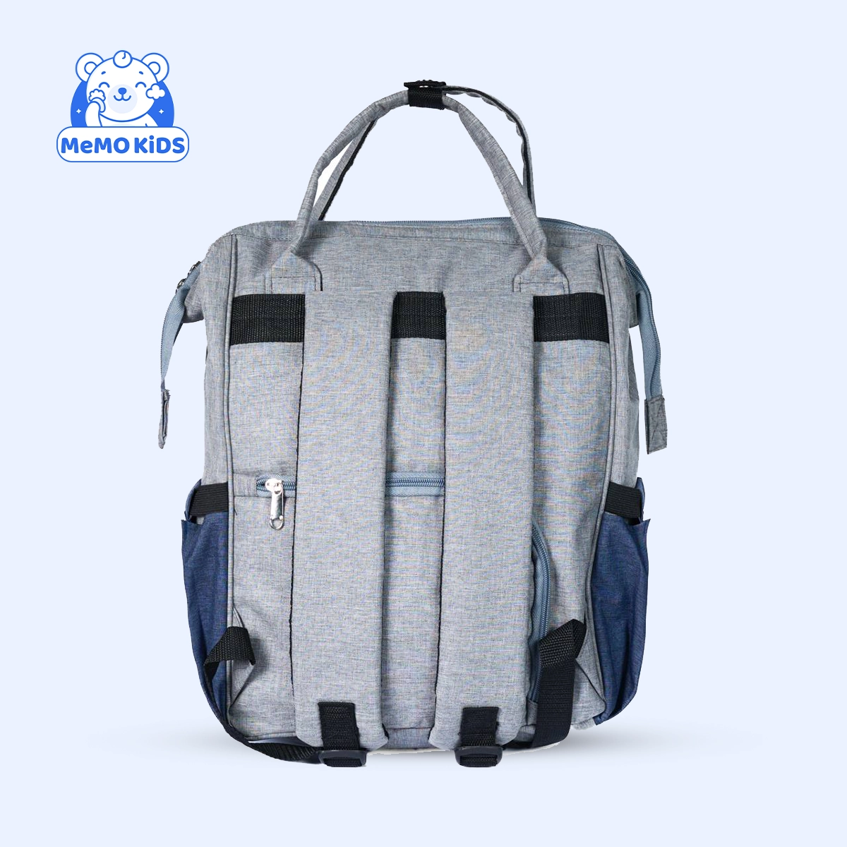 شنطة ماميز متعددة الاستخدام للبيبي لون كحلي × رمادي - الصورة 2