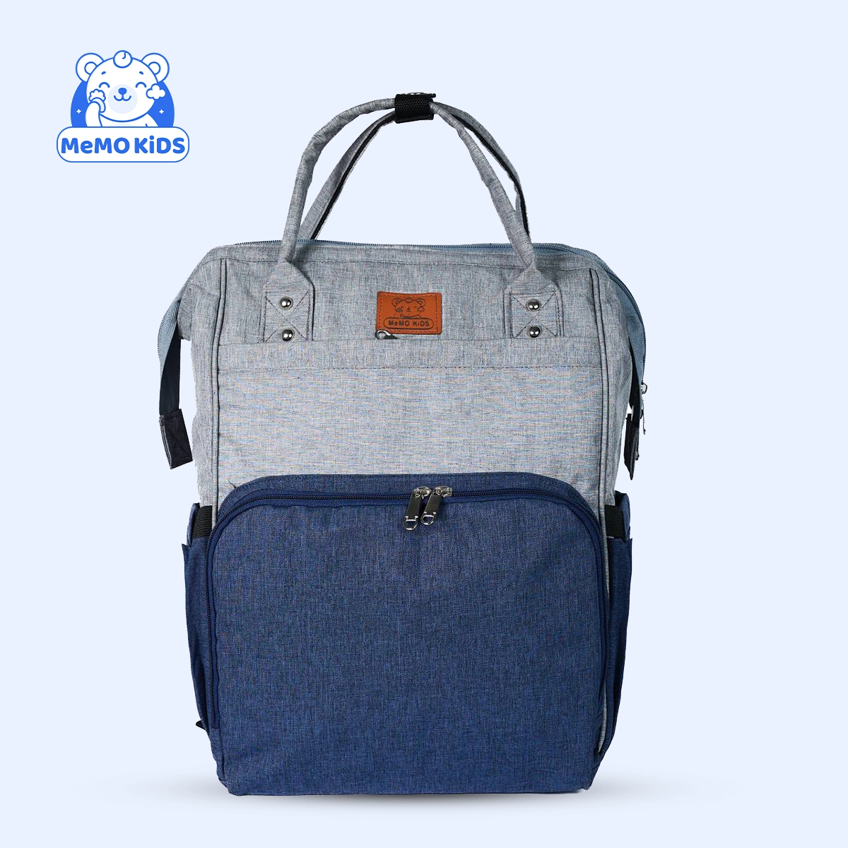 شنطة ماميز متعددة الاستخدام للبيبي لون كحلي × رمادي